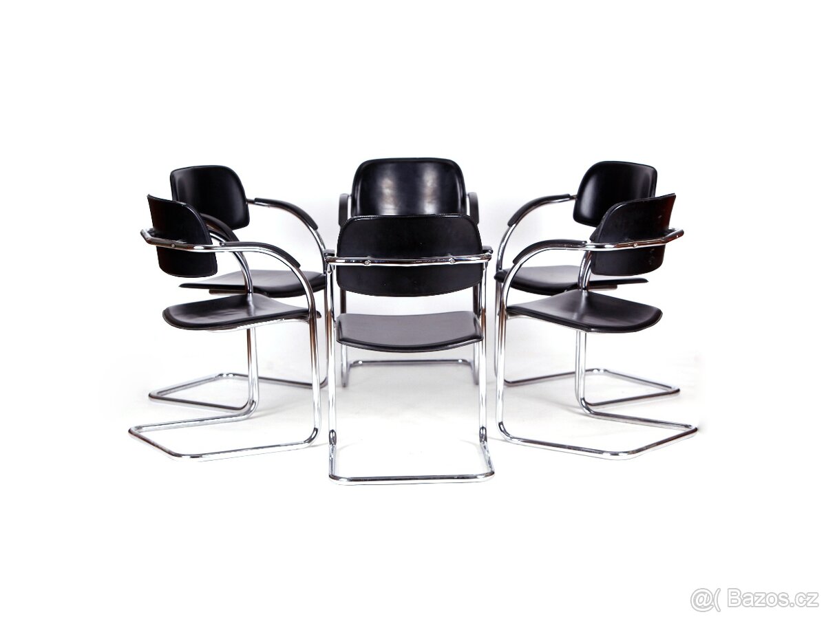 Chromované židle ve 100 % stavu, 6 kusů. - 2