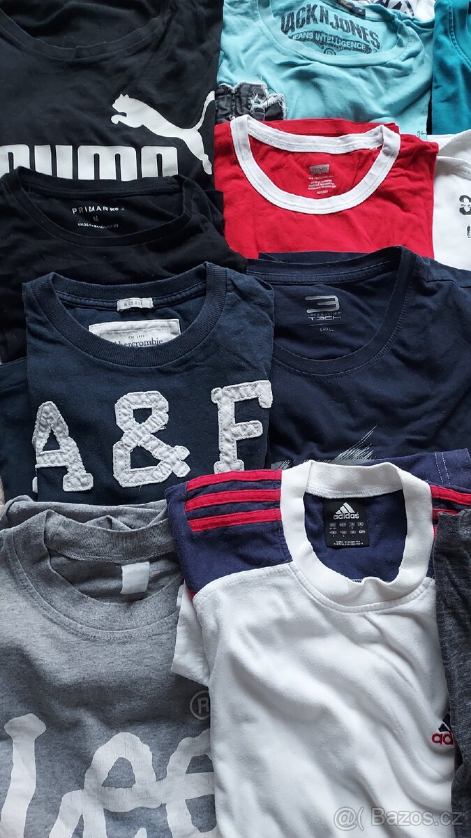 18× pánská trička S–M – balík pro další prodej - 2