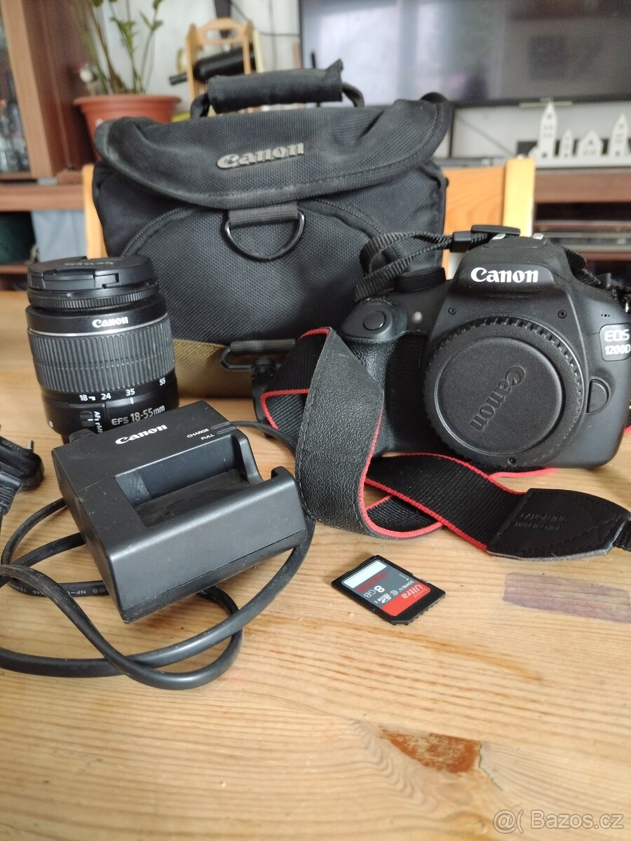 Canon EOS 1200D + objektiv 18–55mm + brašna + SD karta - 2