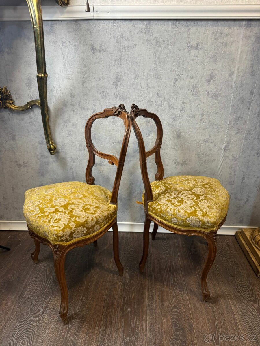 Starožitné čalouněné židle (142004) - 2