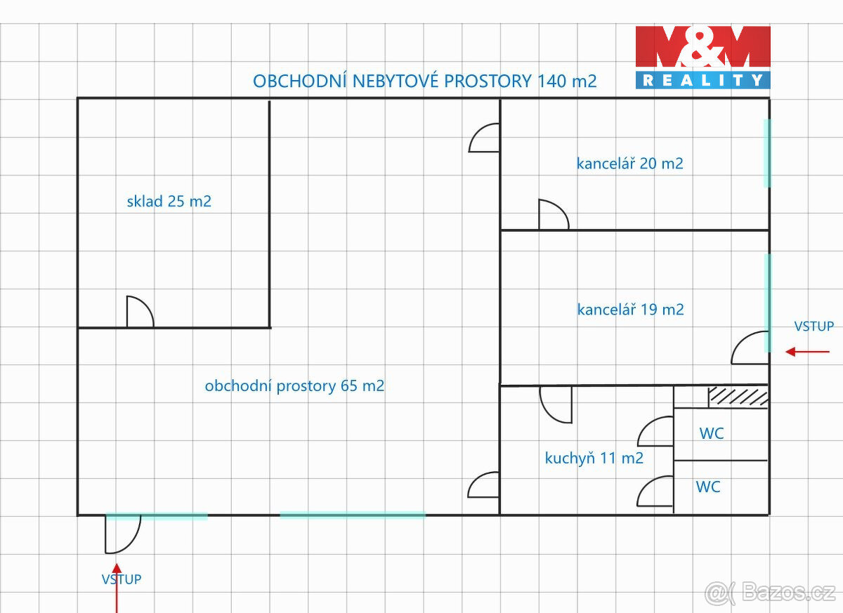 Pronájem obchodního objektu, 140 m², Pardubice - 2
