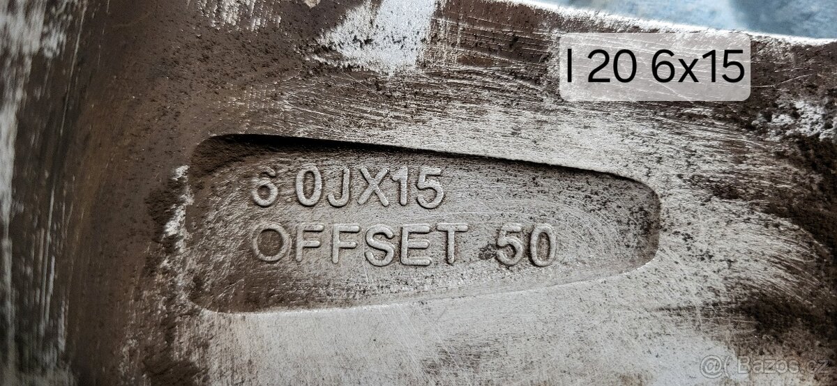 Hyndai I 20 4x Al disk orginál 6x15 - 2