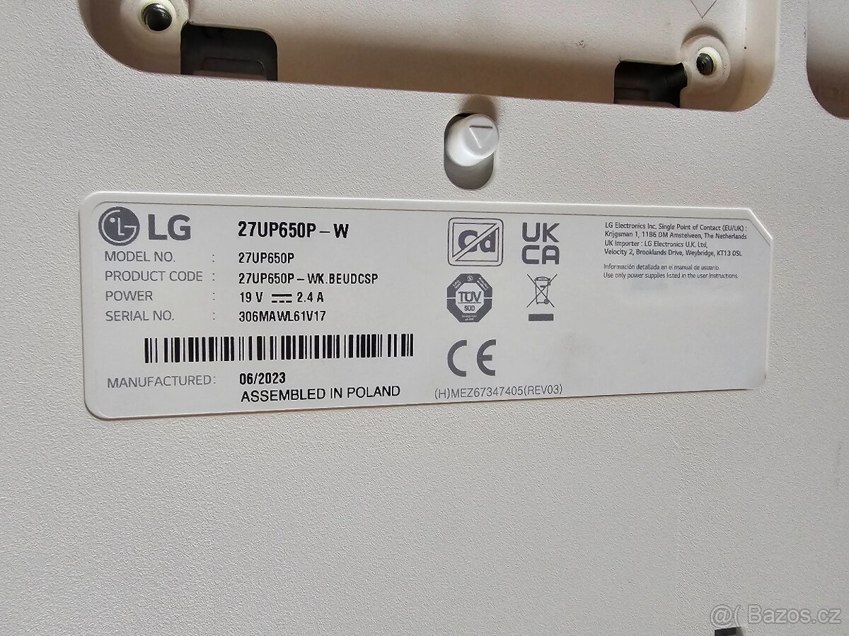 27" LG 27UP650P-W - 2
