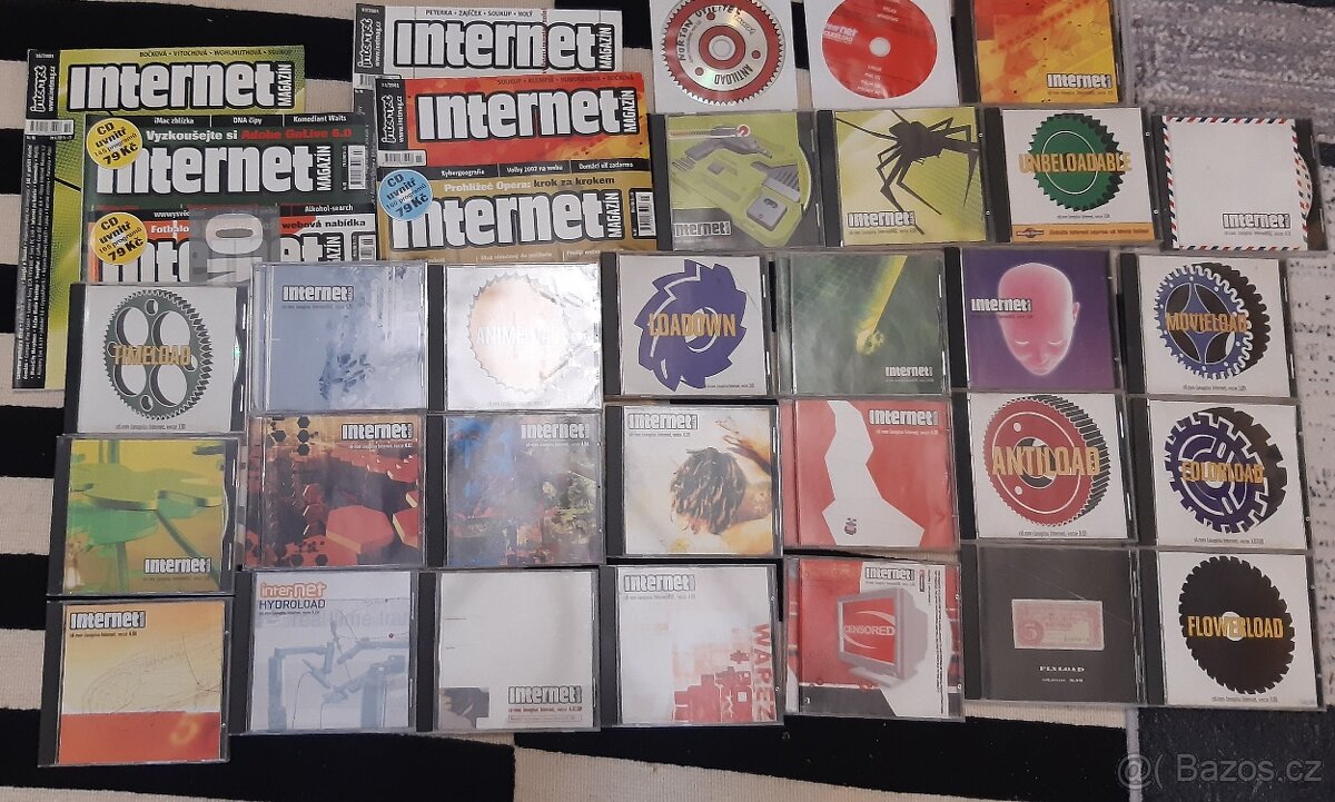 Časopis INTERNET(2001) + velká sada 26 příloh. CD - 2