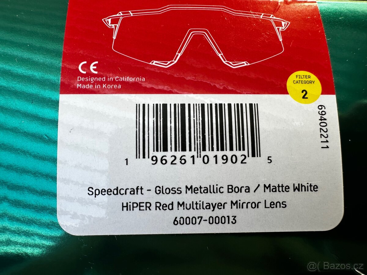 Sluneční Brýle 100% Speedcraft team BORA - 2
