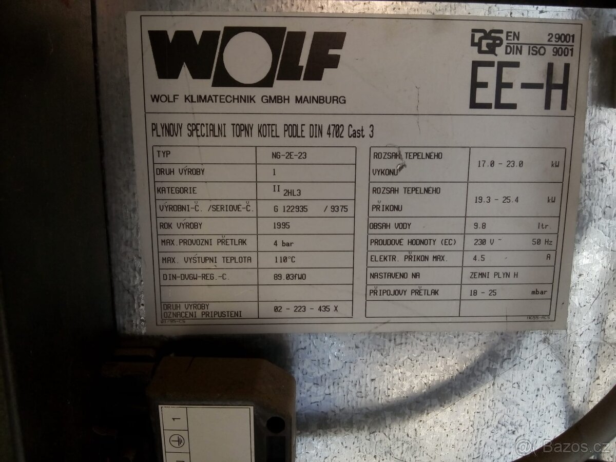 Plynový litinový kotel Wolf - 2