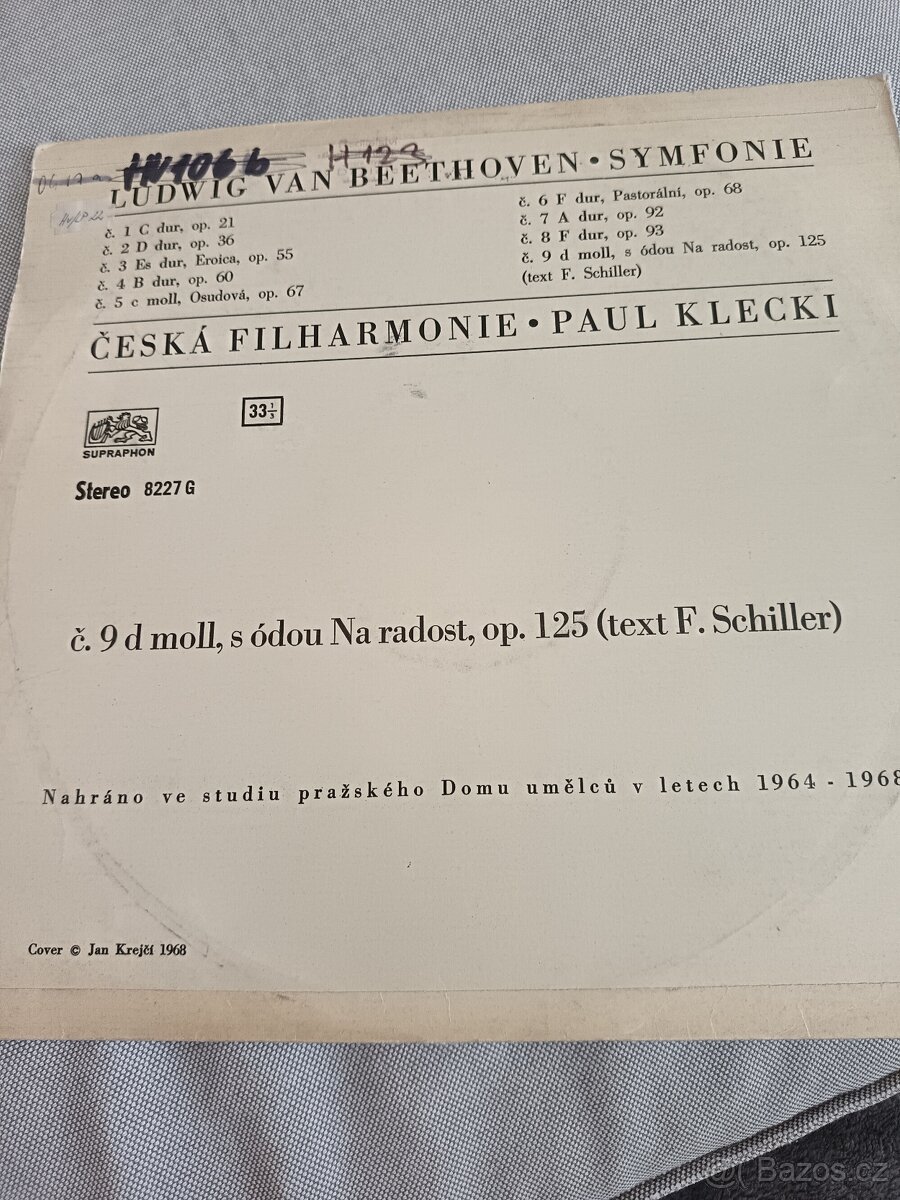 LP deska Beethowen Symfonie - 2