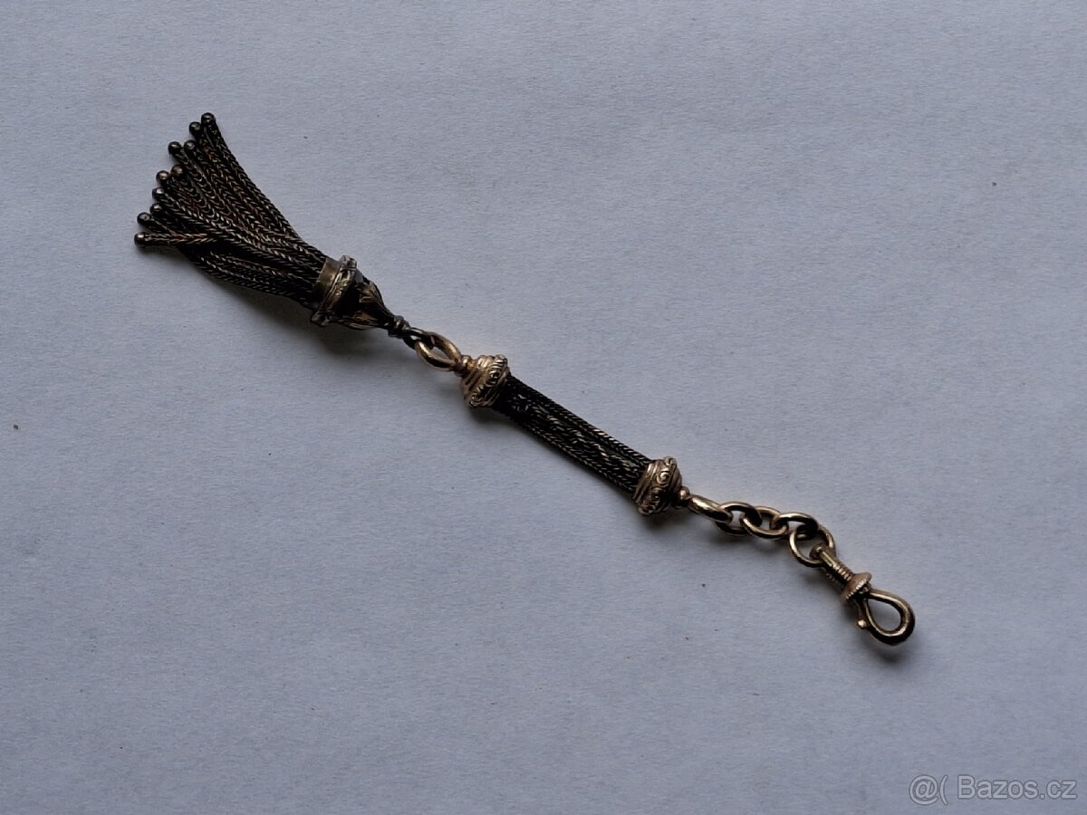 Zlatý starožitný šatlén - 2