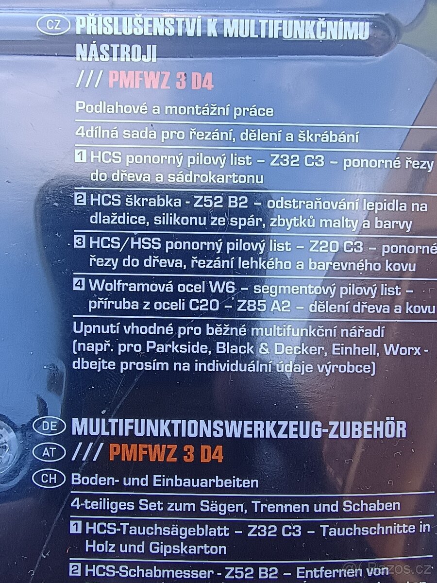 Sada nástrojů pro multifunkční brusku,rychloupínací hlavička - 2