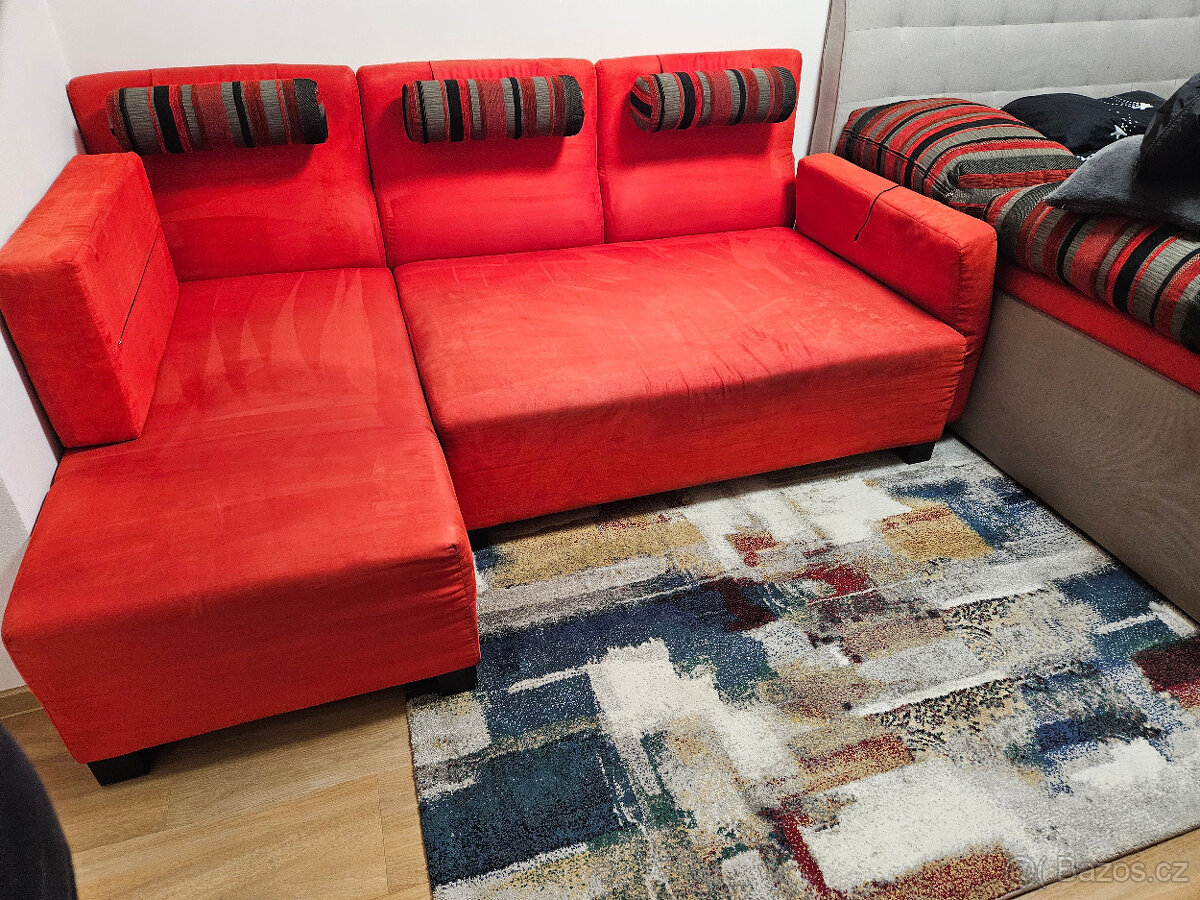 Rohová sedací souprava-český nábytek - 2