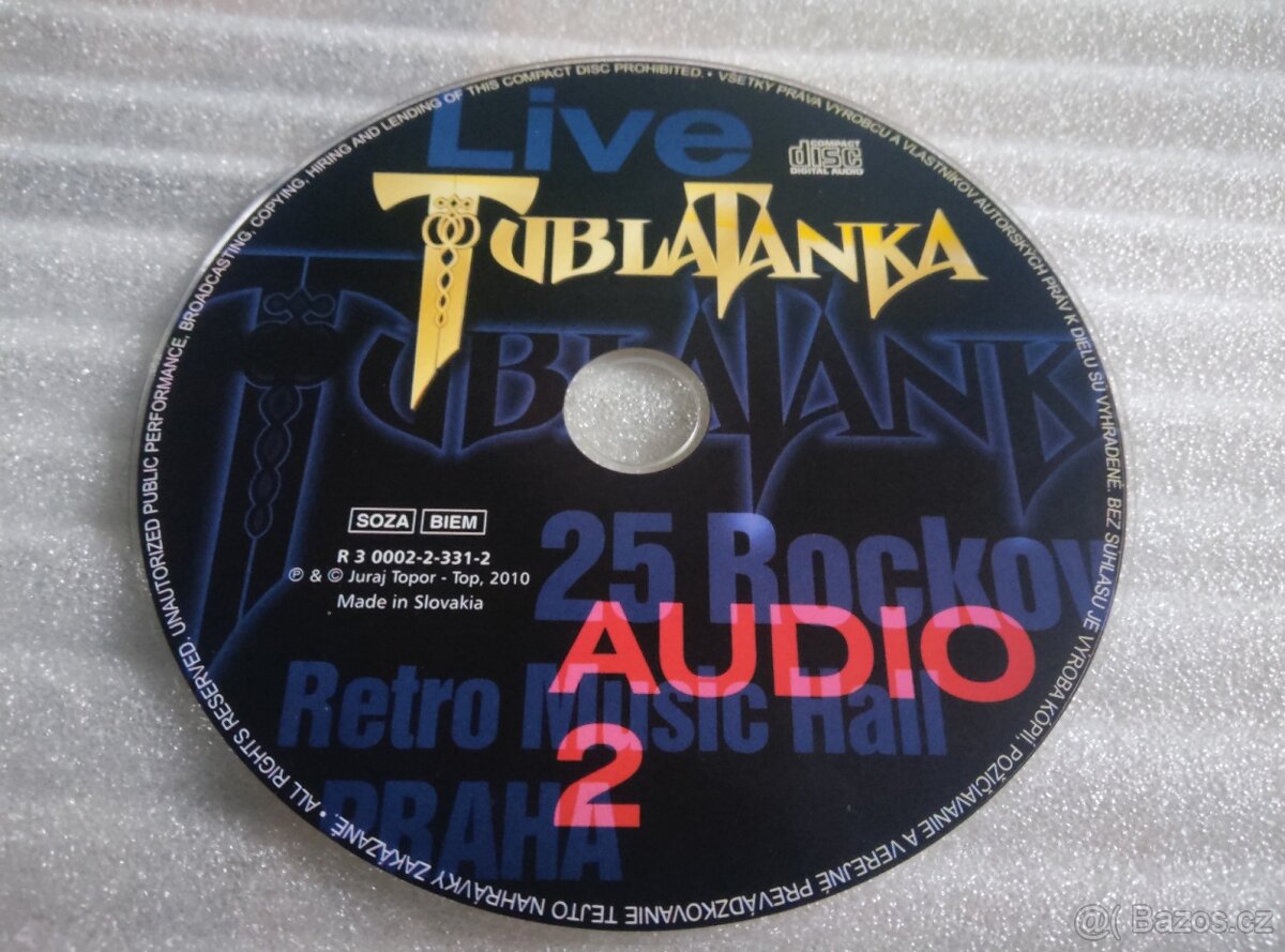 Cd - 2 cd Tublatanka Live - 2