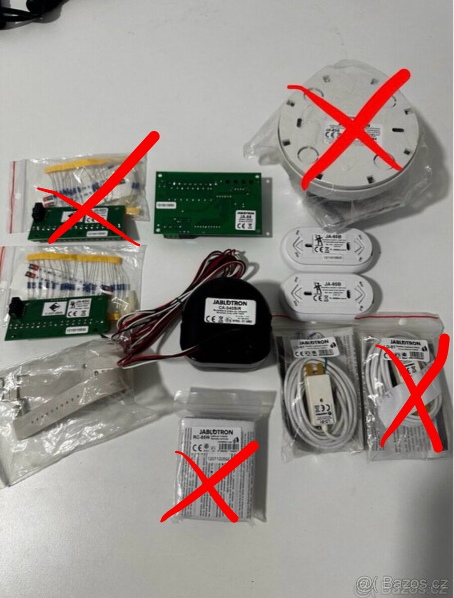 Jablotron 60 a 80 komponenty přebytky - 2