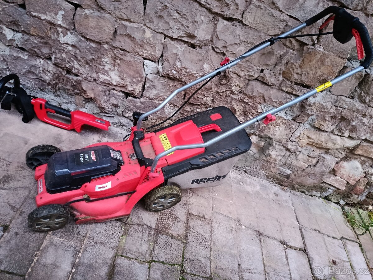 AKU HECHT sekačka + vyžínač + baterie + nabíječka - 2
