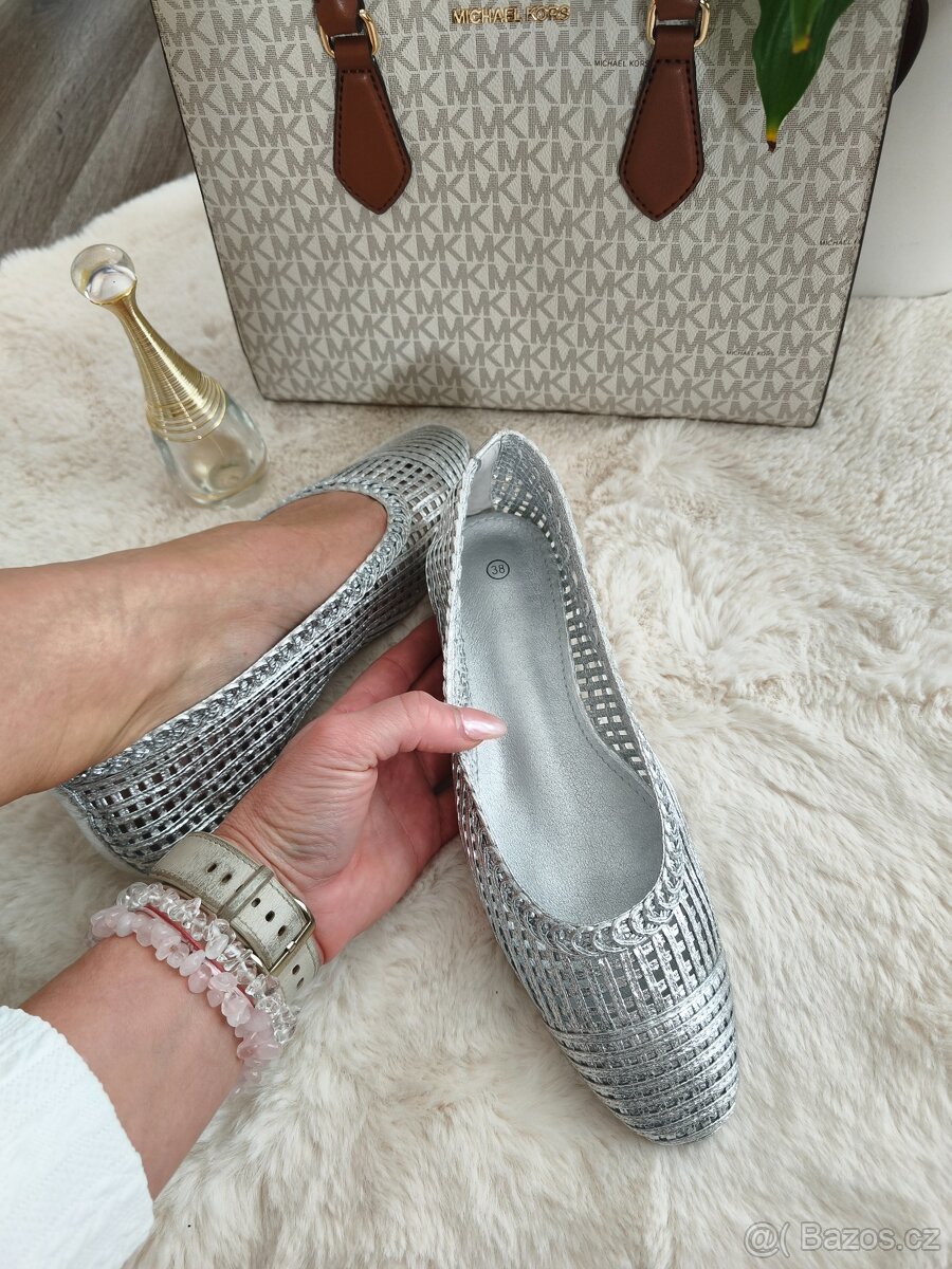 Nové stříbrné baleríny - 2