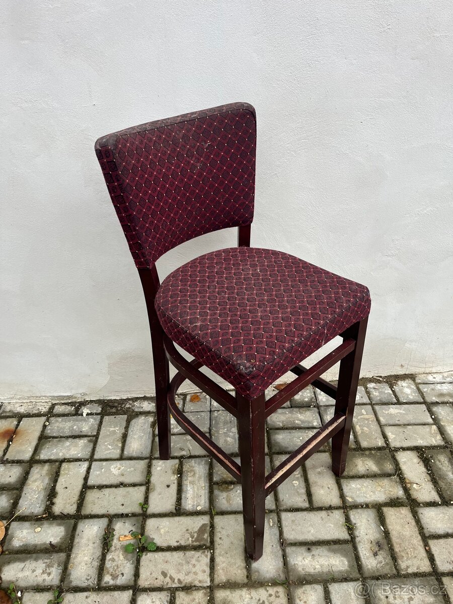 Barove zidle - drevene - 2