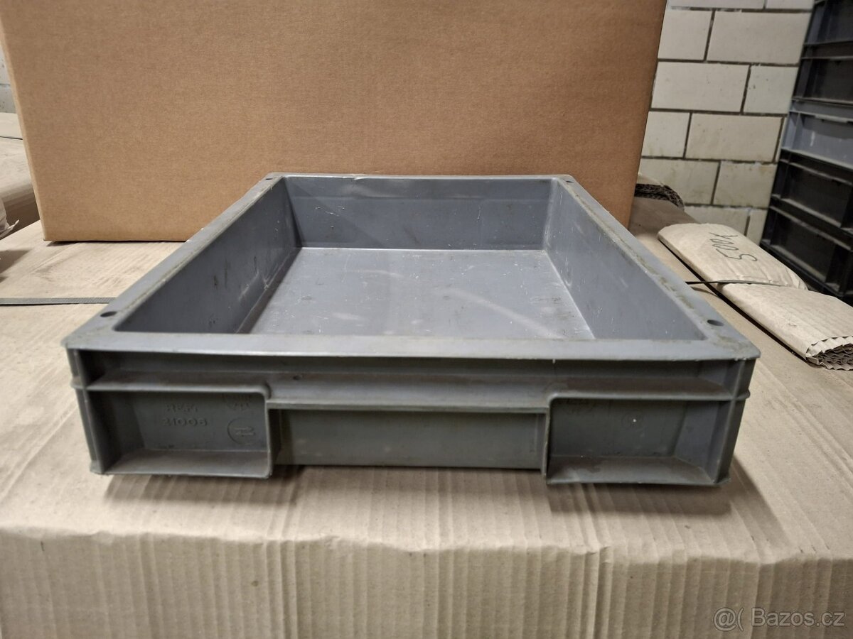 Přepravka 40 x 30 x 8 cm - šedá - 2
