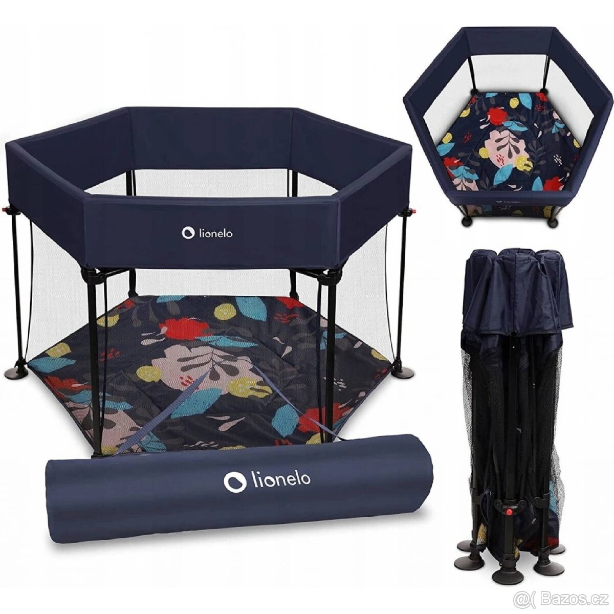 Lionelo dětská ohrádka Roel Blue Navy - 2