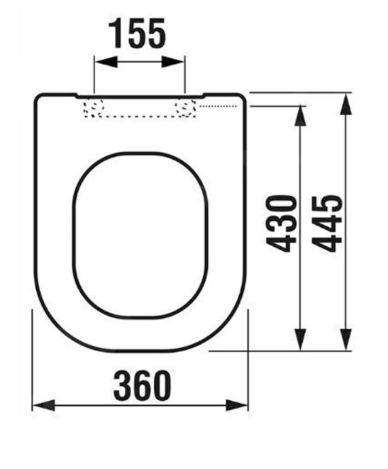 WC sedátko JIKA DEEP duroplast H8936103000631 - 2