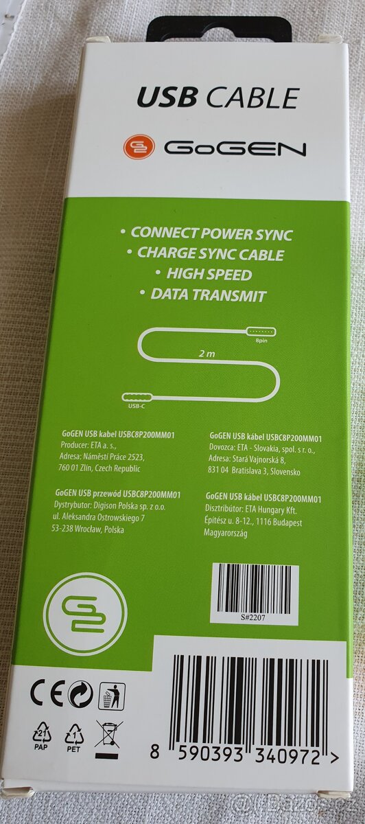 Kabel USB C Gogen - 2