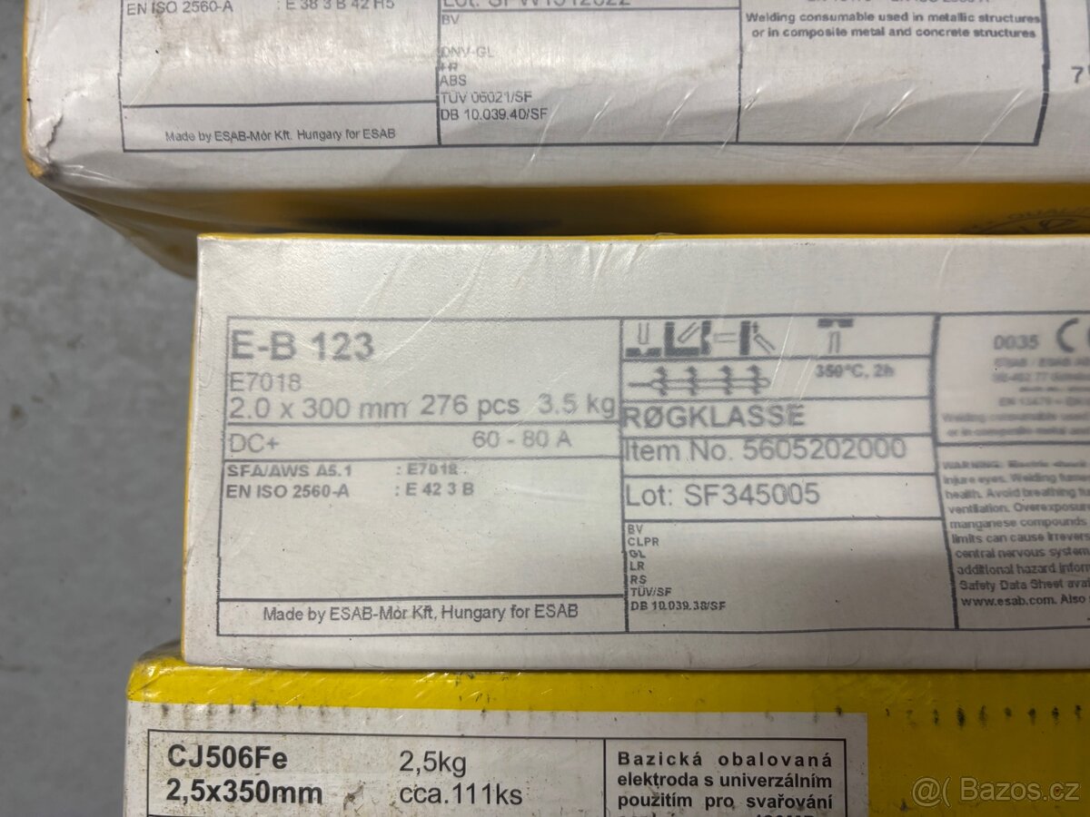 Esab elektrody 2,0 a 2,5 - 2