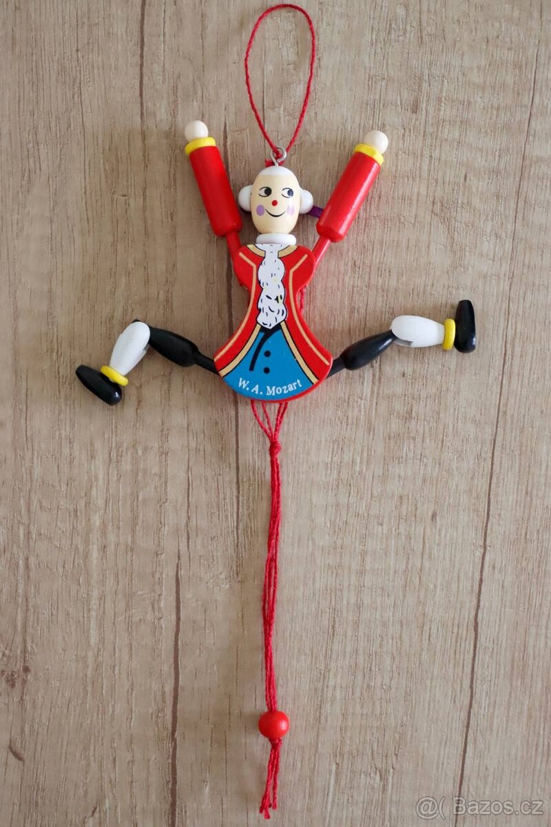 Dřevěná loutka/figurka Mozarta - 2