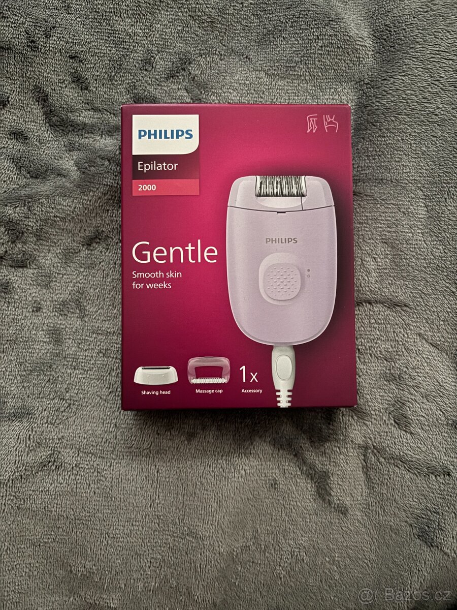 Epilátor Philips Series 2000 BRE237/00 fialový - 2