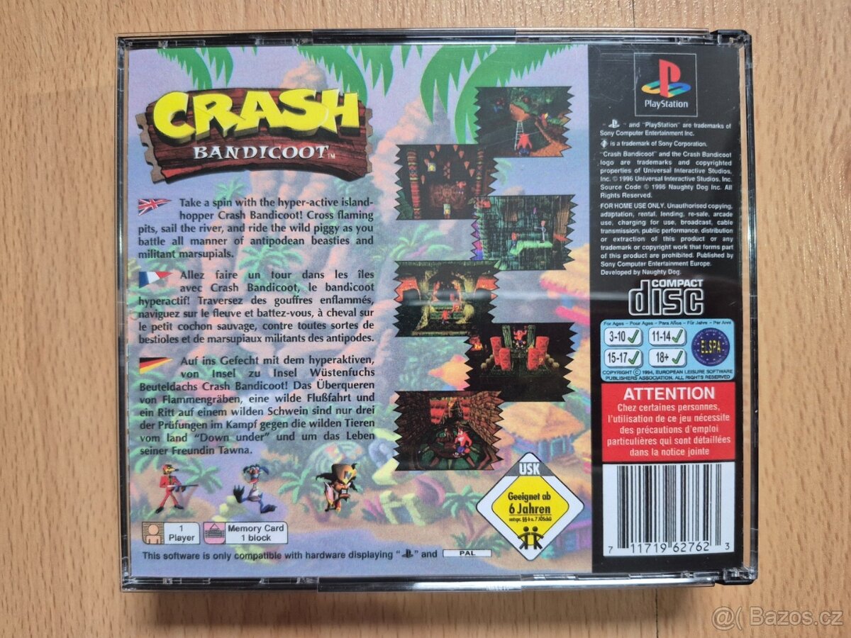 Predám hru na PS1 Crash Bandicoot - 2