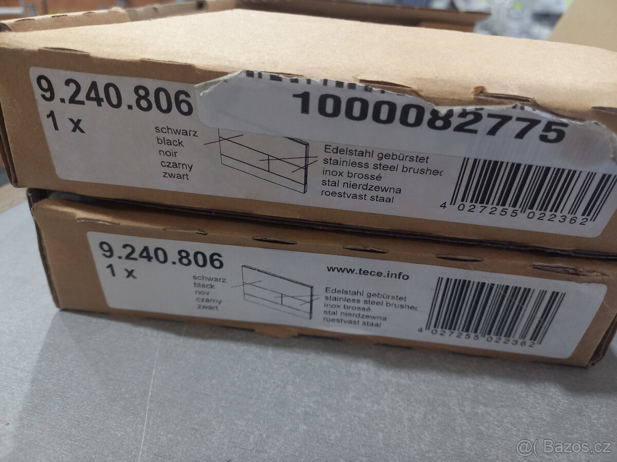 Tlačítko TECE 9.240.806 nerez/černé sklo - 2