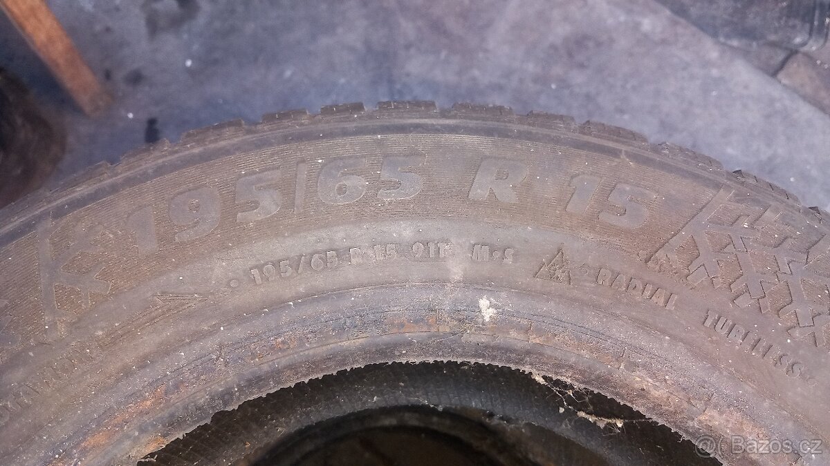 Prodam zimní pneumatiky 195/65 R15 - 2