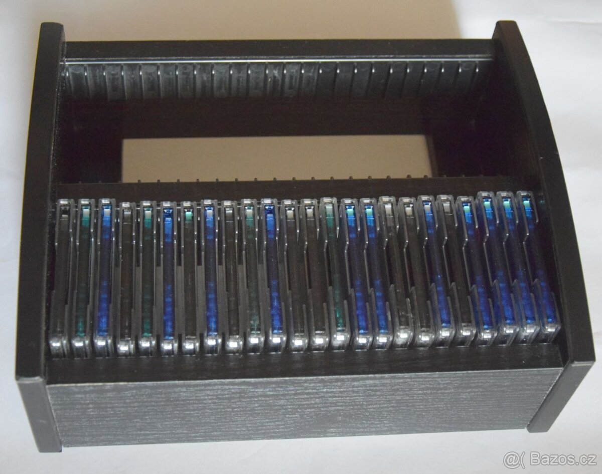 Minidisc MD minidisk box dřevěný HAMA na 48 MD + 24x MD - 2