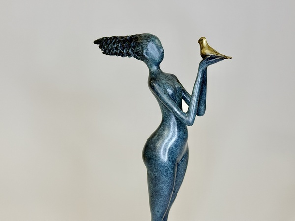 AKT ŽENY MODERNA - BRONZOVÁ SOCHA 33 cm - 2