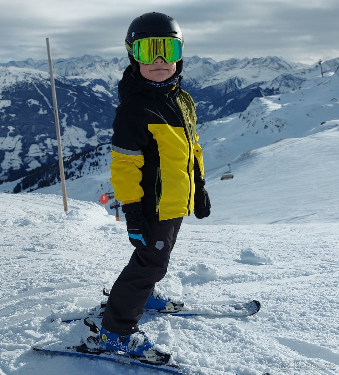 Dětská bunda a kalhoty na lyže vel.122, kvalitní, zánovní - 2