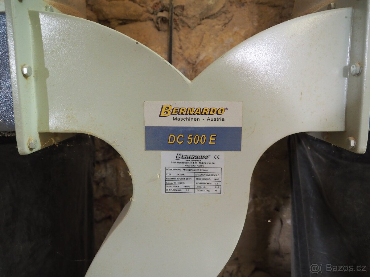 Odsavač prachu a pilin Bernardo DC 500 E (400 V) - 2