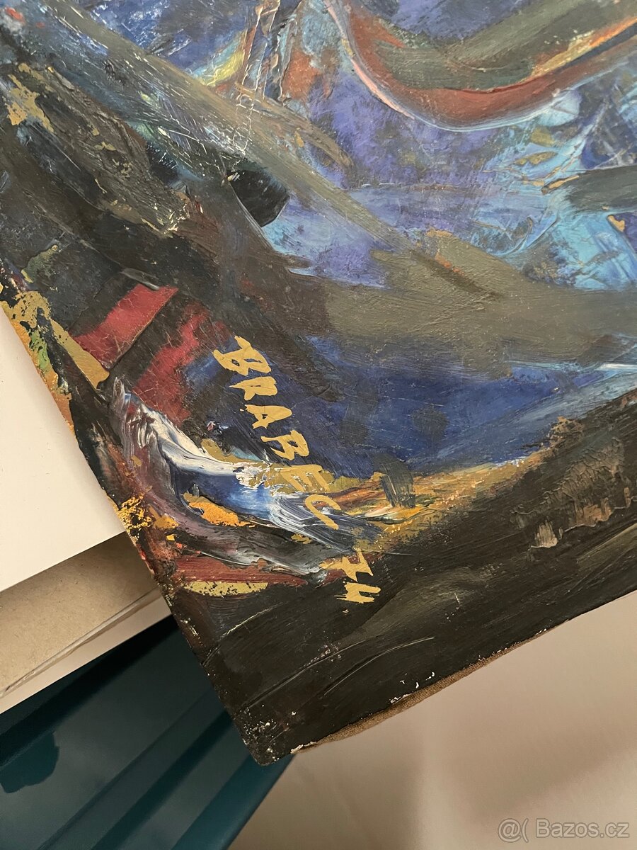 Srary malovaný obraz - 2