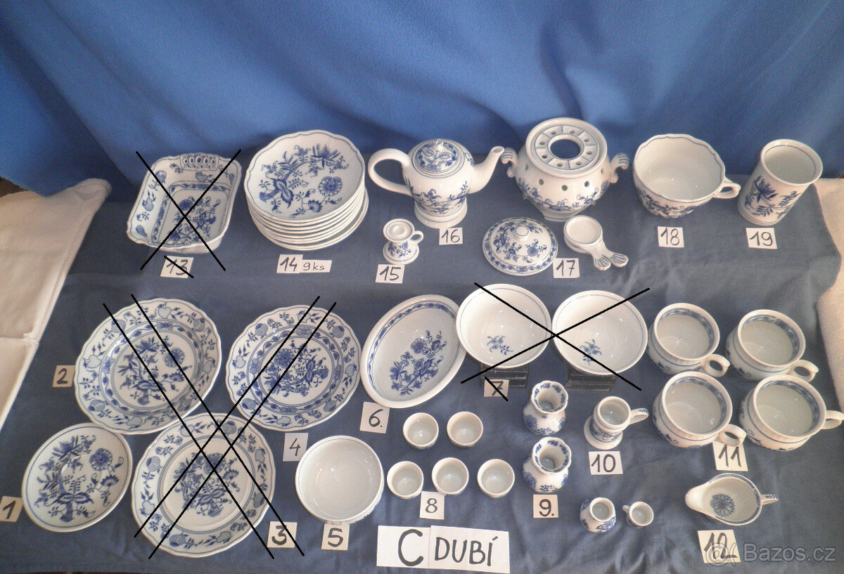 Cibulák porcelán - sbírka - 2