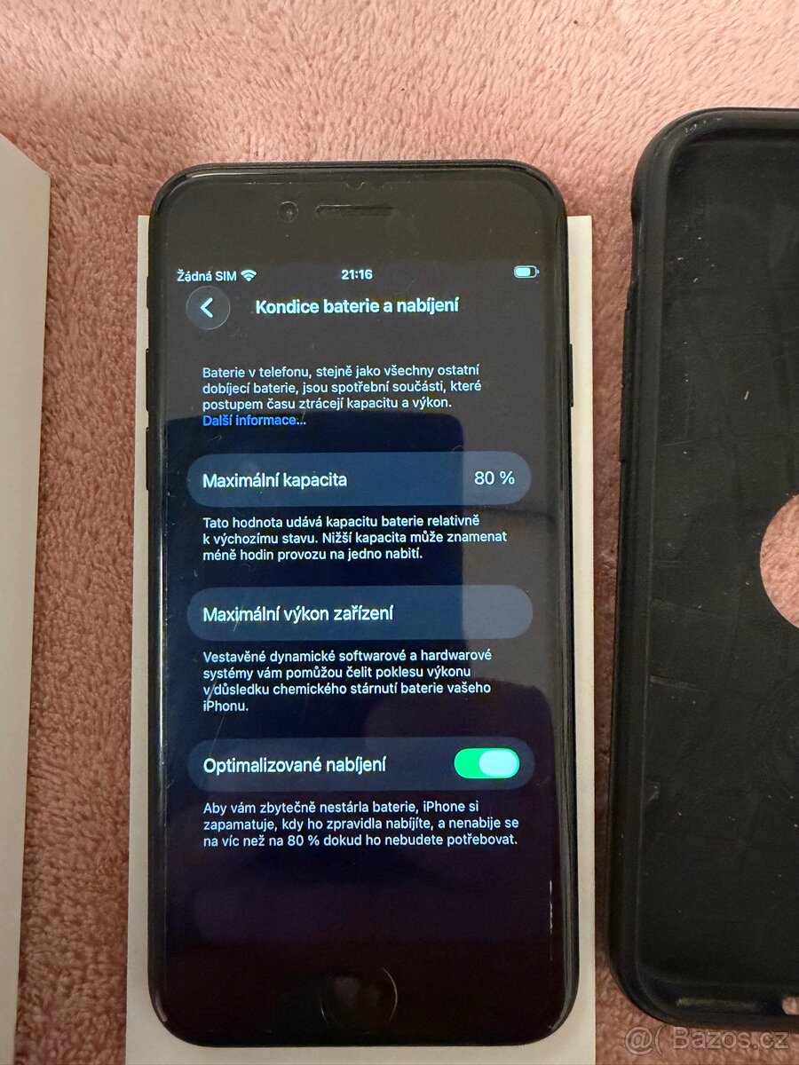 Prodám iPhone SE 2020 black 64gb - 2