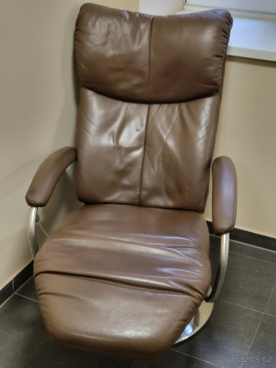 relaxační křeslo Himolla kožené - 2