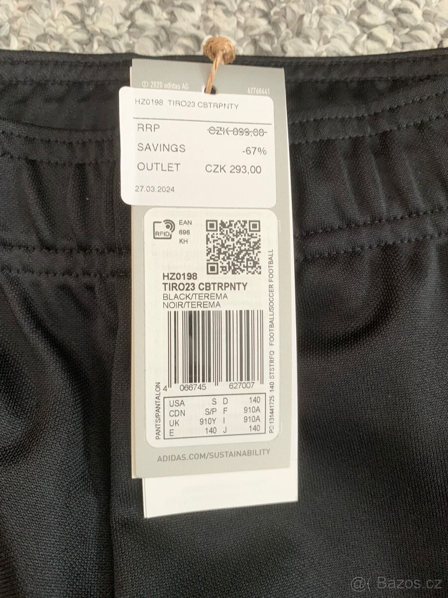 Nové tepláky Adidas, vel. 140 - 2