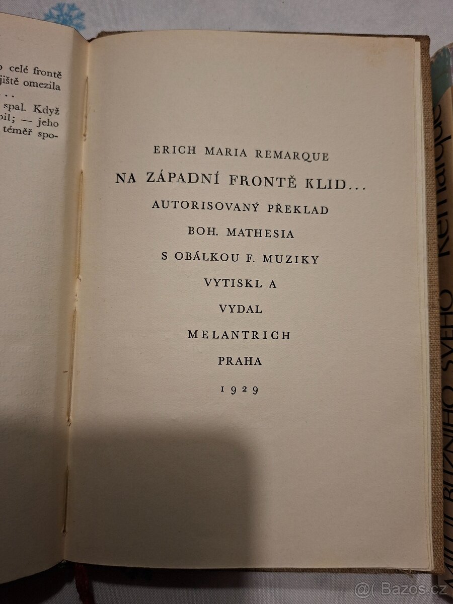 3 knihy Remarque - 2