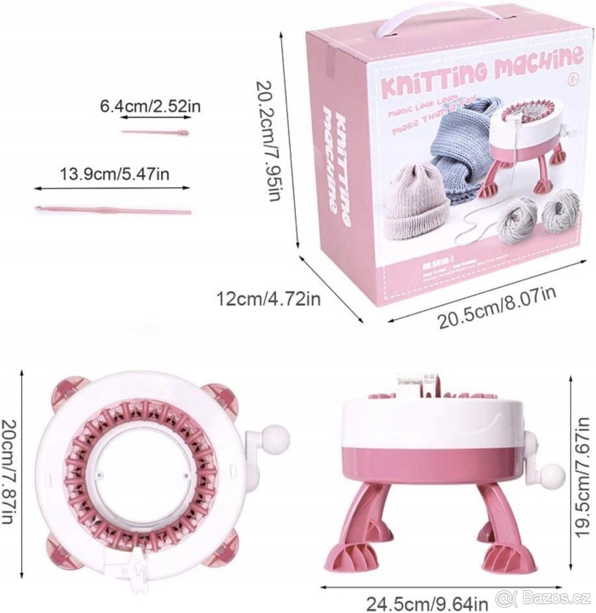 Pletací rotační stroj DIY dětský kruhový - 2