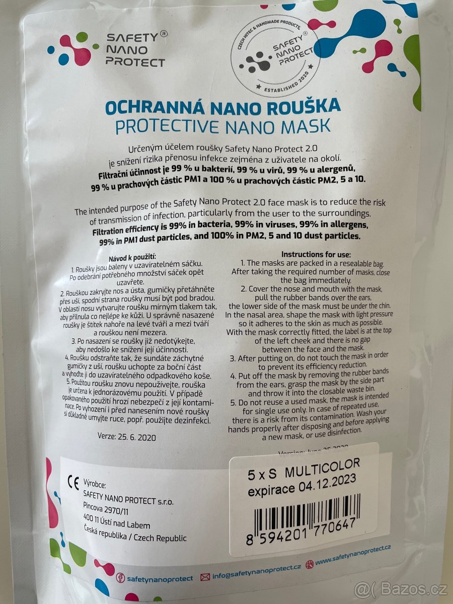 NANO roušky 5ks - 2