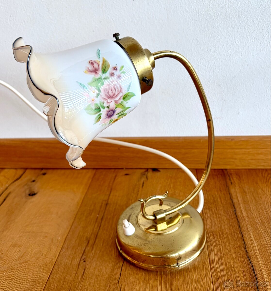 Stará mosazná romantická lampička - 2