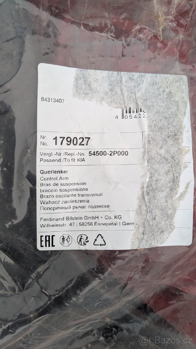 Sorento 2010 přední rameno - nové - 2