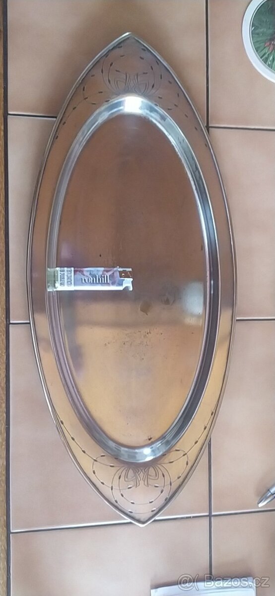 Secesní oválný tác. - 2