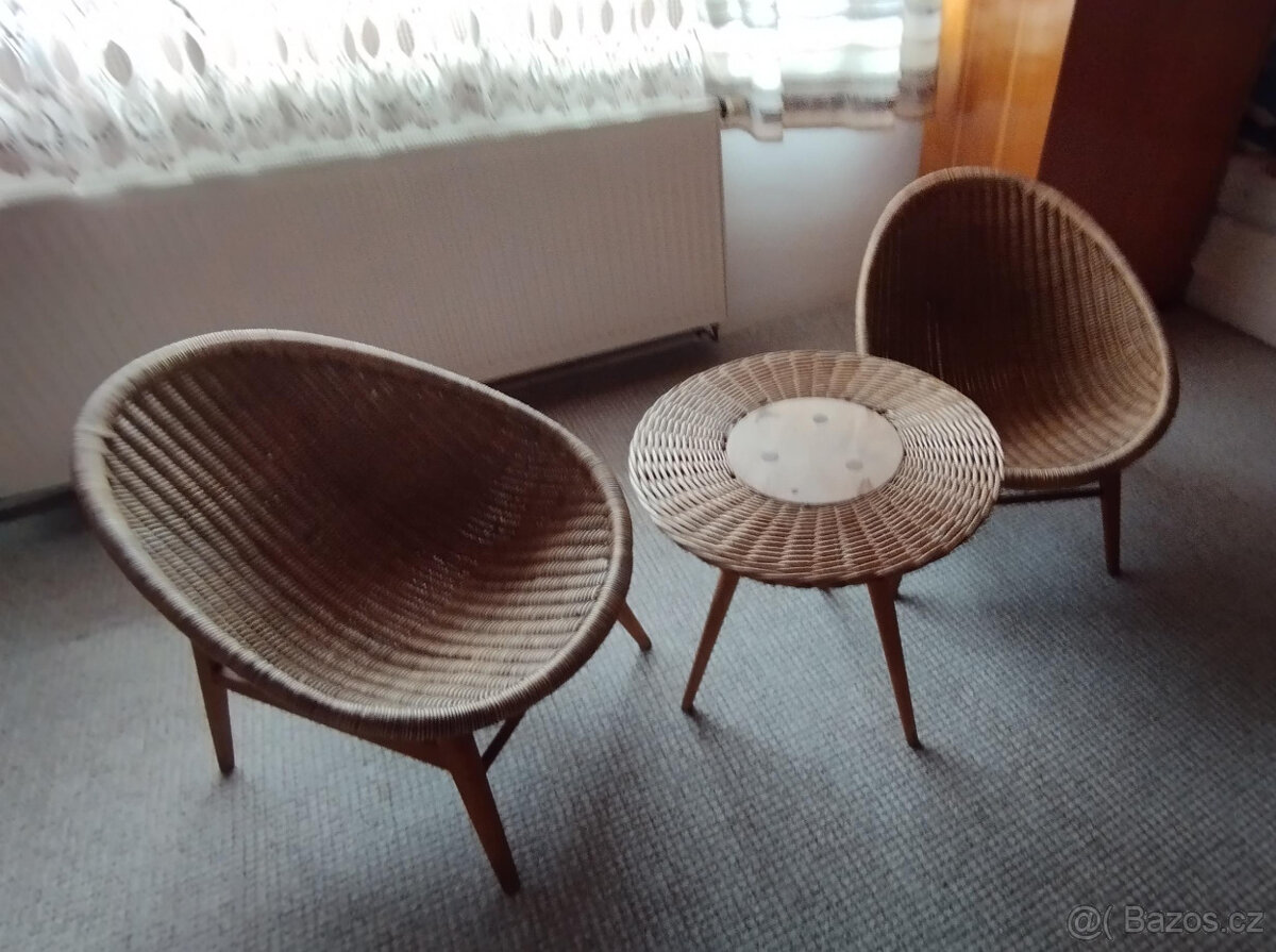 Proutěná sedací souprava - 2