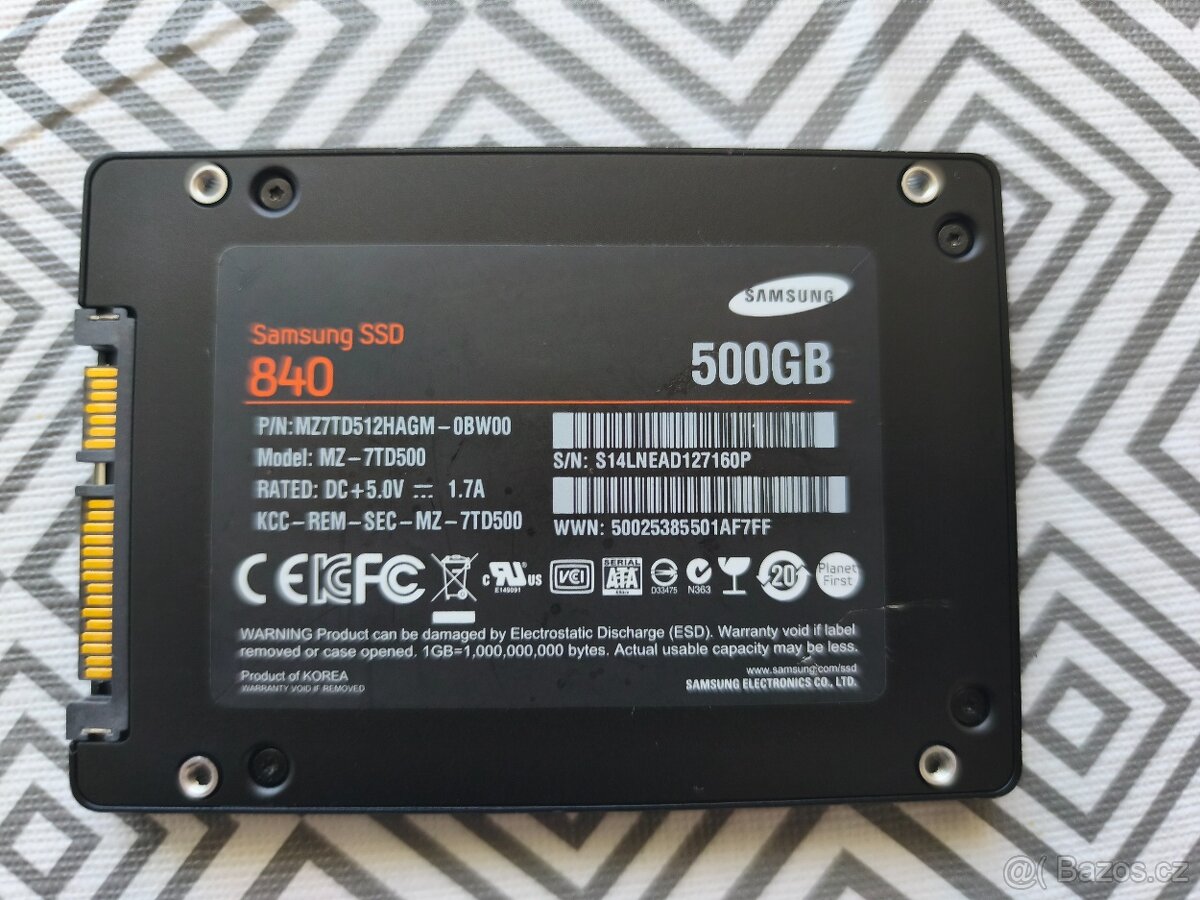 SSD disk Samsung 840 – 500 GB - 2