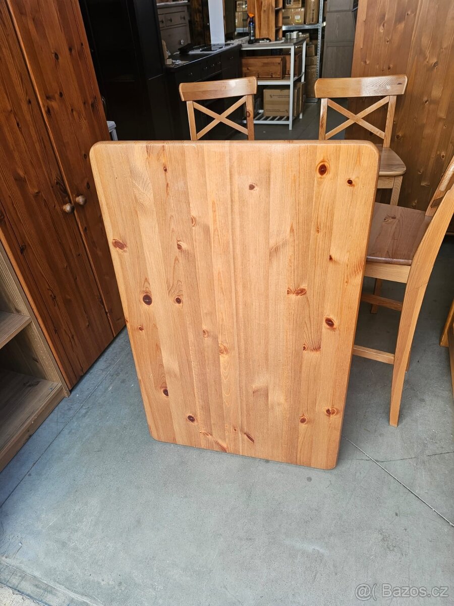 DŘEVĚNÝ BAROVÝ SET IKEA LEKSVIK - 2