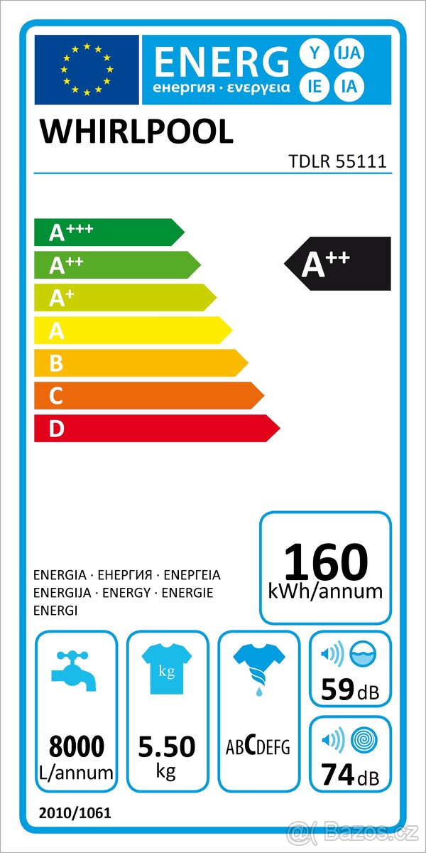 pračka Whirlpool A++ displej DOPRAVA - 2