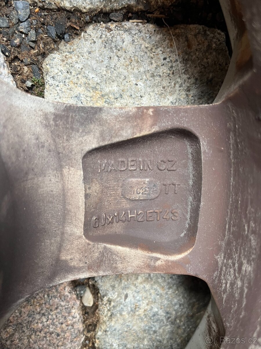 4x Alu disky 14" škoda fabia - 2