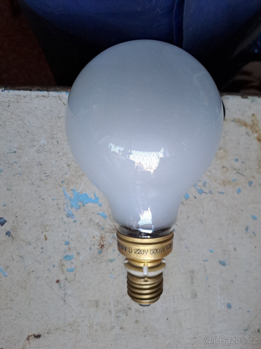 Žárovka E27, 500 W - 2